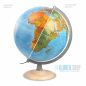 Preview: Relief Leuchtglobus Atmosphere R4 silber - Ø 30 cm
