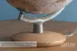 Preview: Oak base with integrated cable guide, metal meridian lacquered in mica gray