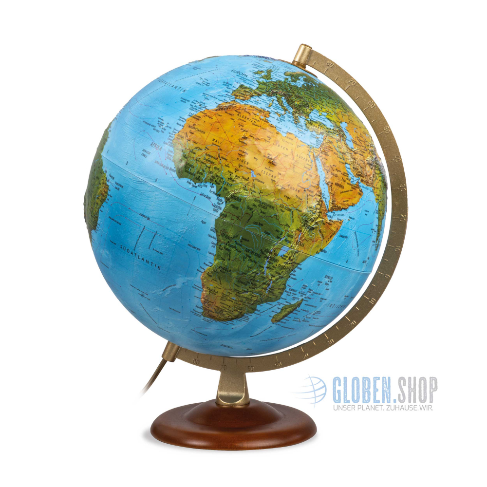Relief globe Atmosphere R4 gold - Ø 30 cm / 11,81 inch