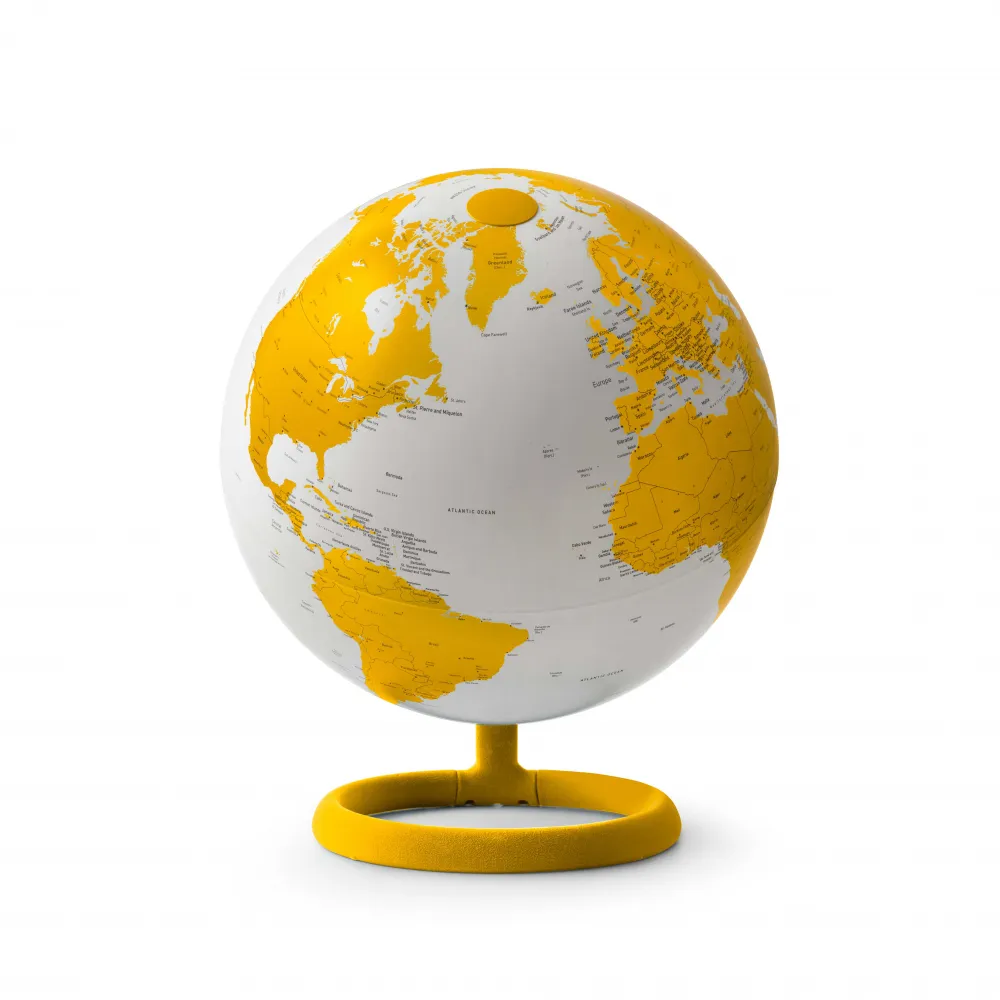 evolve Ambra design globe gold-yellow