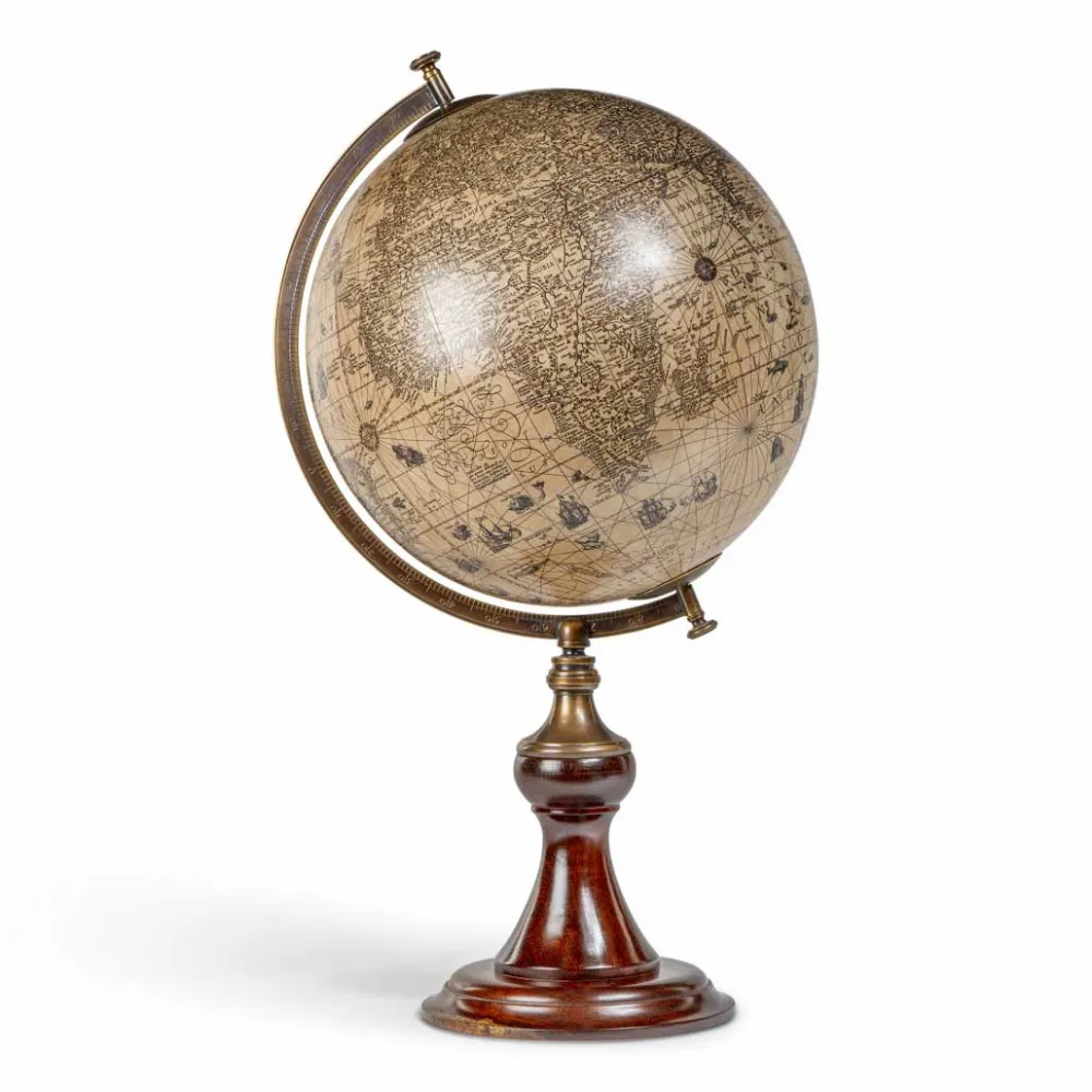 Historischer Hondius-Globus – Replik aus dem Jahr 1627