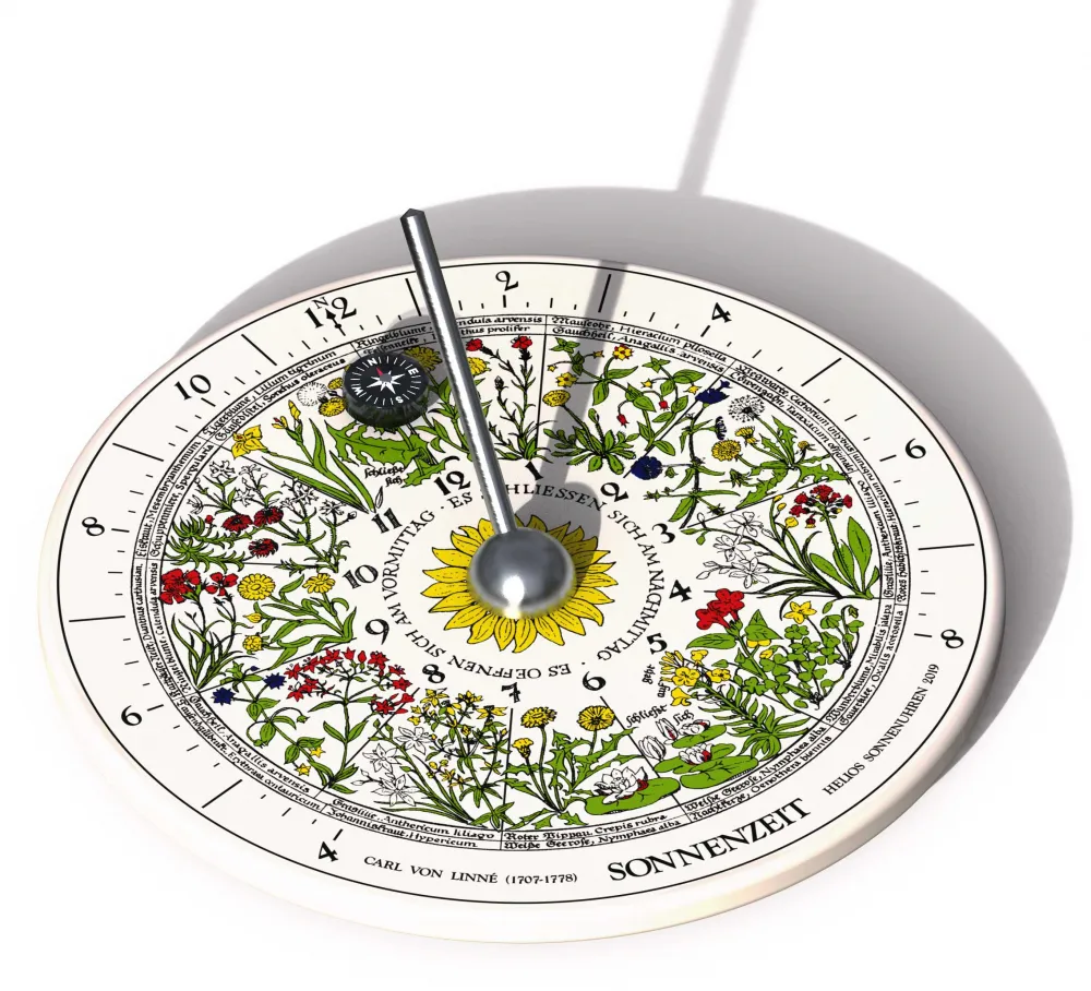 HORA Floris sundial with floral clock