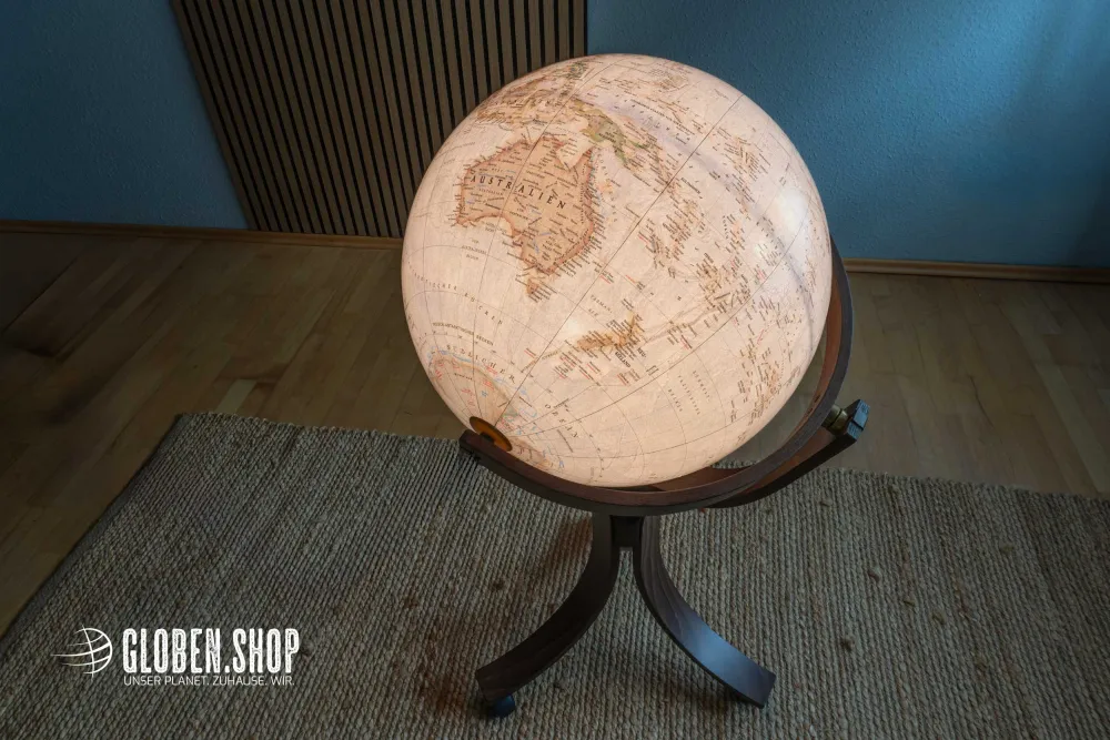 Floor globe - illuminated globe upside down Executive Ø 50 cm