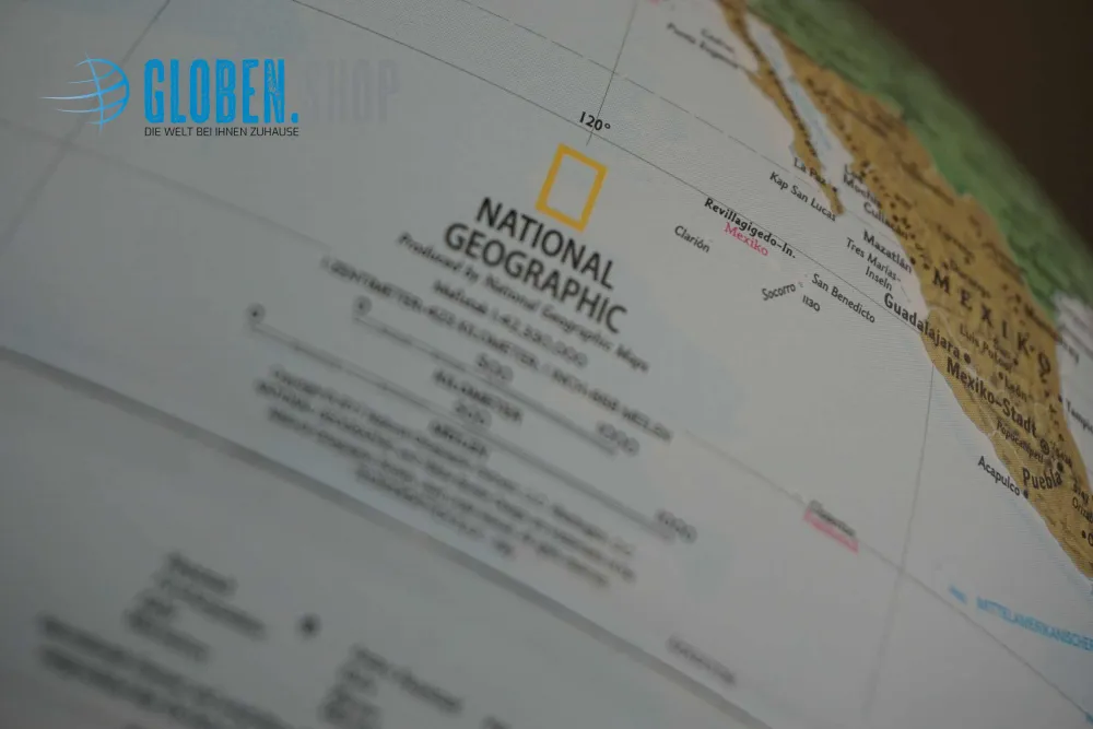 Leuchtglobus National Geographic "Silver Explorer" - Ø 30 cm