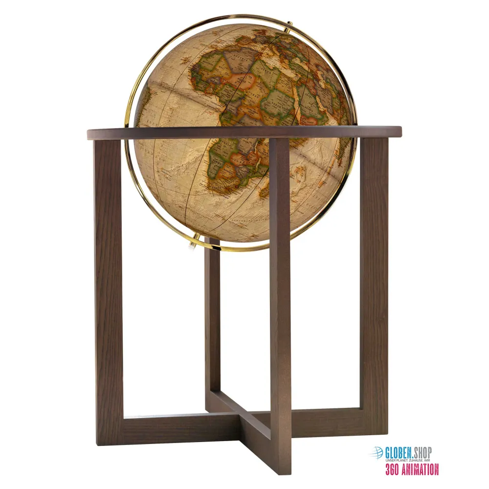 Floor globe - illuminated globe Cross Executive Ø 50 cm
