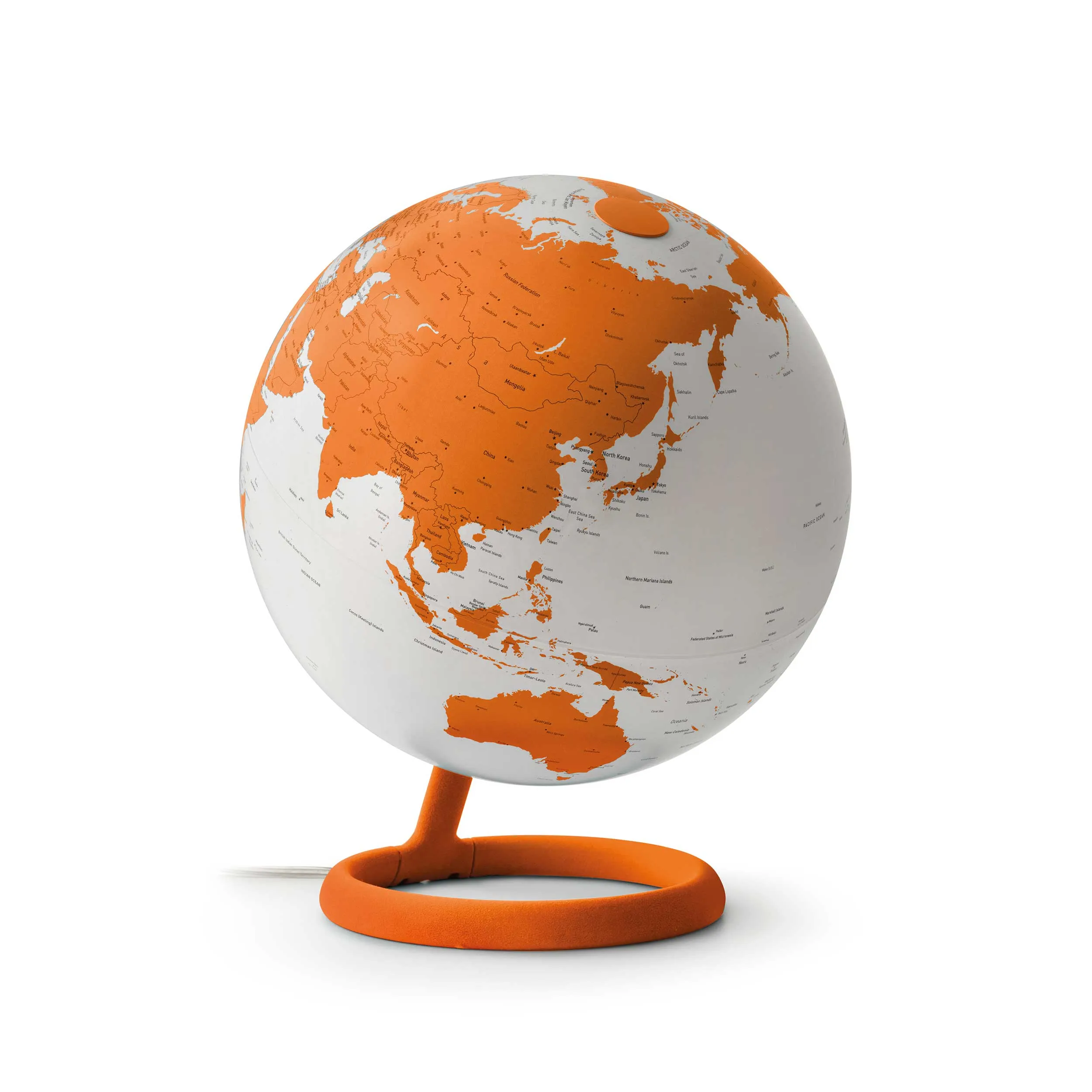 evolve Corniola design globe orange