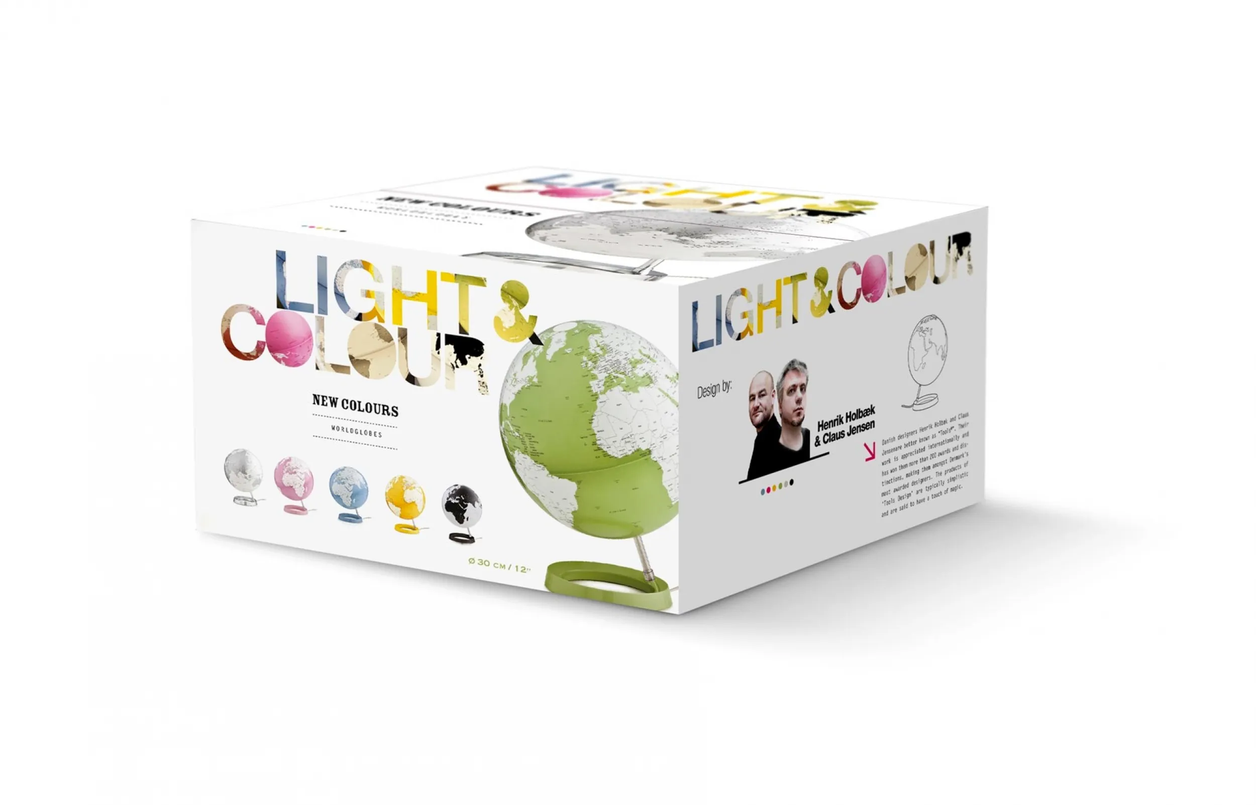 Leuchtglobus "New Light&Colour" Metal Chrome - Ø 30 cm