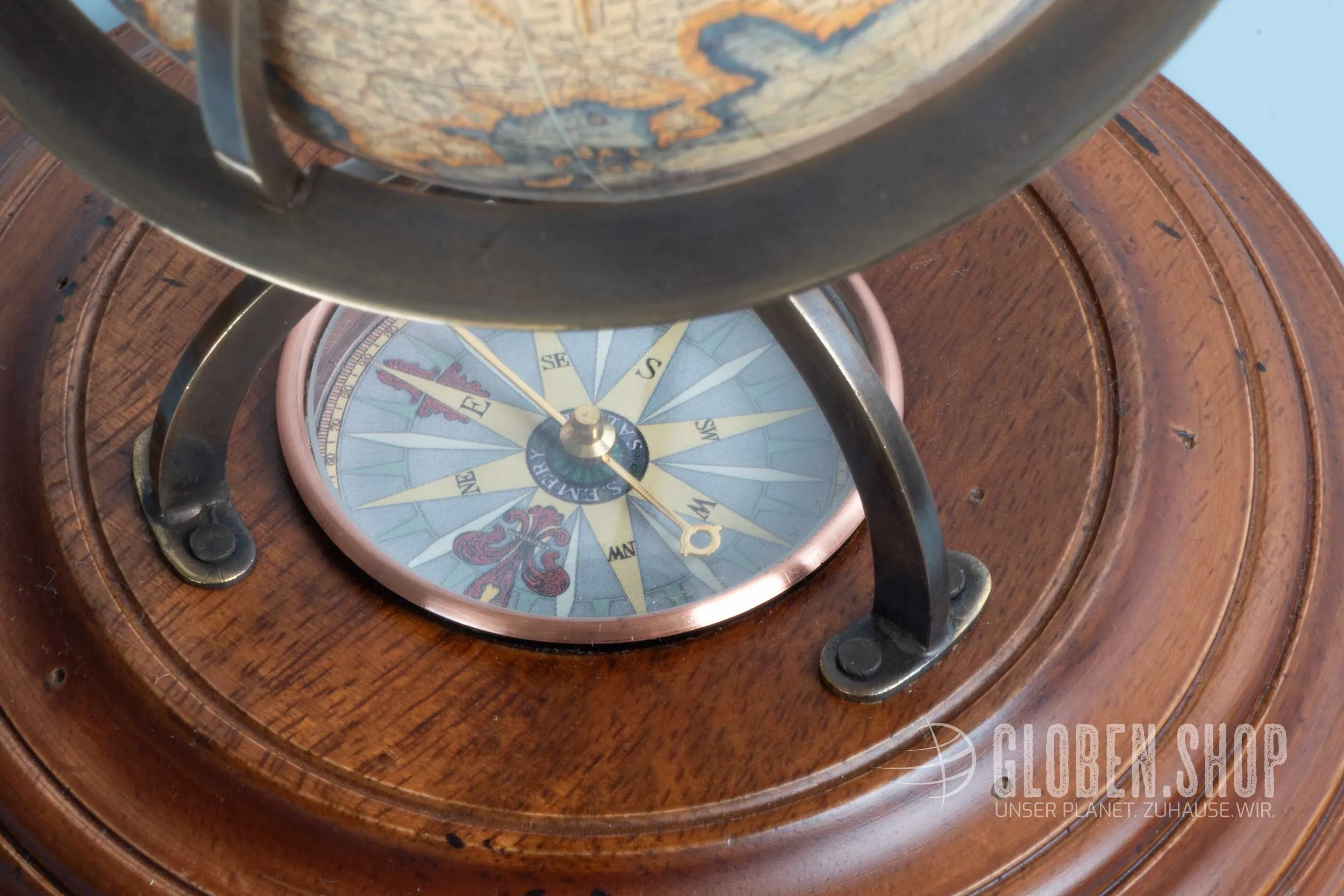 Mercator Erdglobus mit Kompass