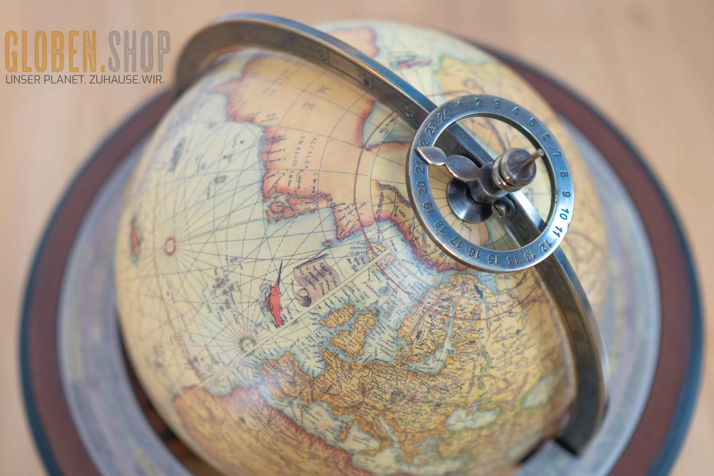 Historischer Navigator Globus - Mercator