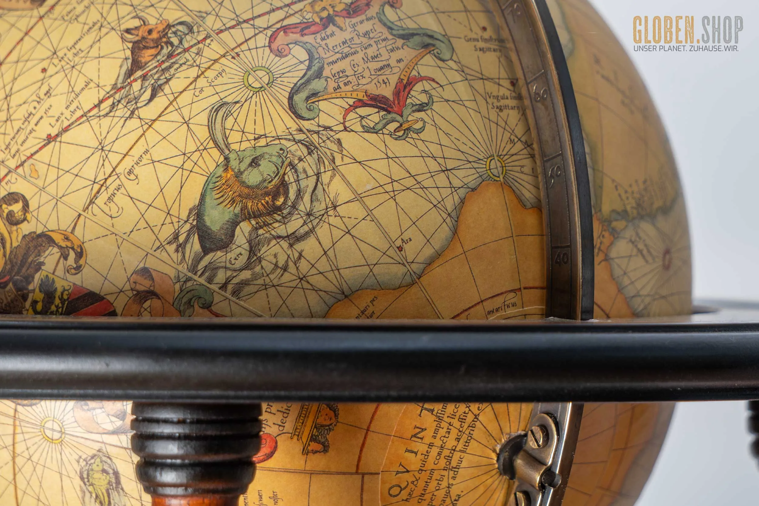 Historischer Navigator Globus - Mercator