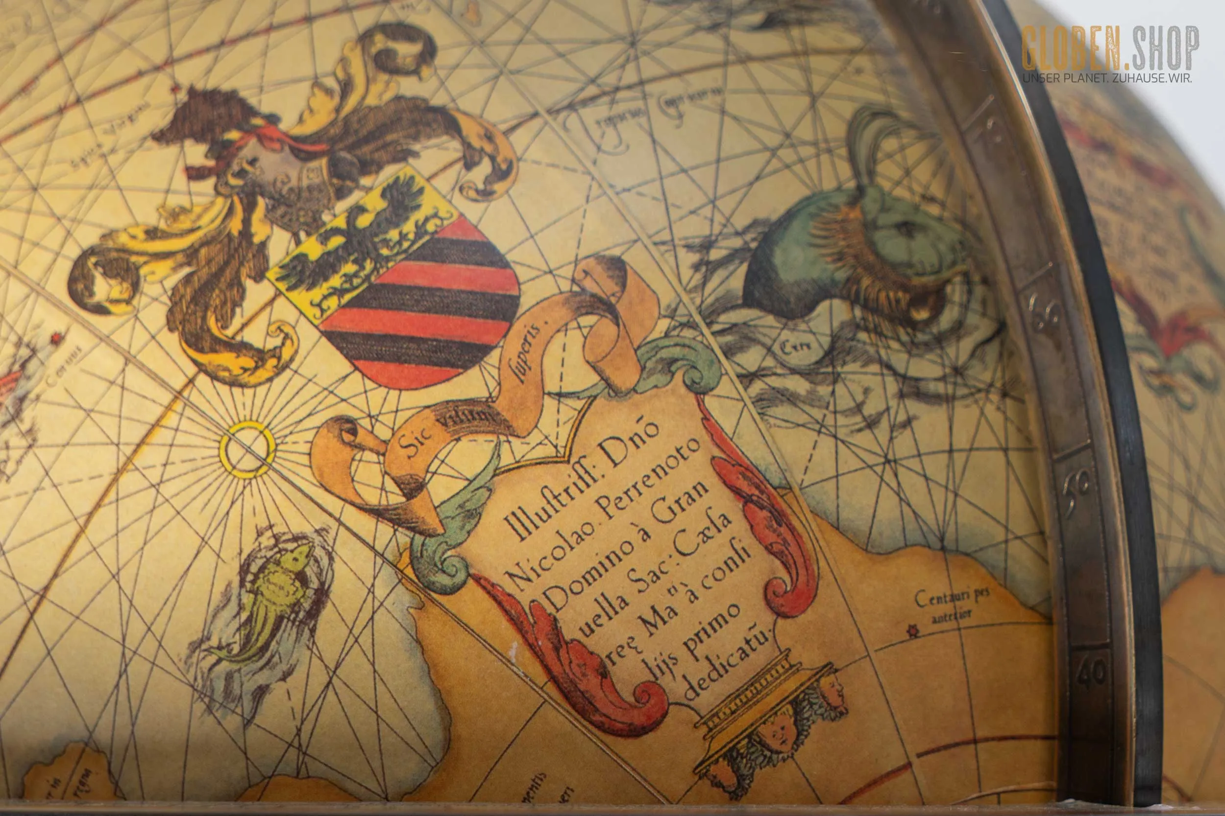 Historischer Navigator Globus - Mercator