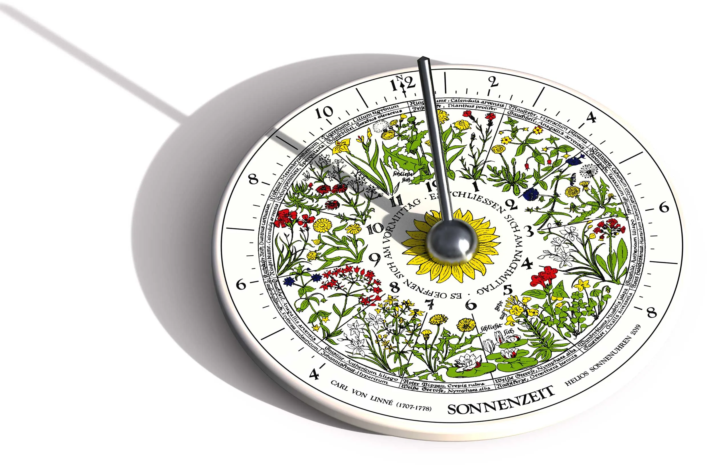 HORA Floris sundial with floral clock