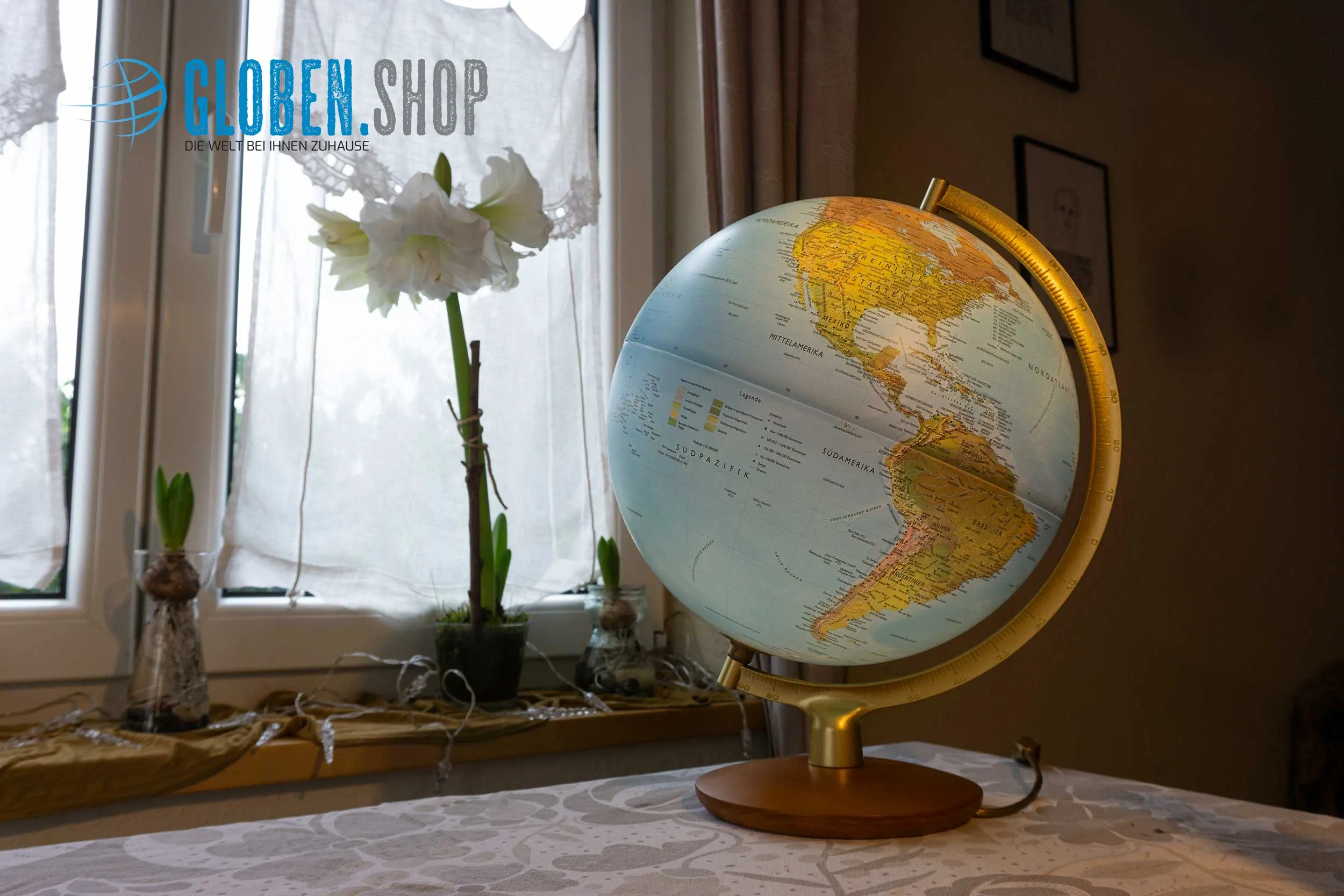 Illuminated desk globe DPI 3015 Ø 30 cm