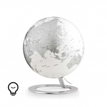 Beleuchteter Design Globus - Atmosphere iGlobe Chrome - Ø 25 cm