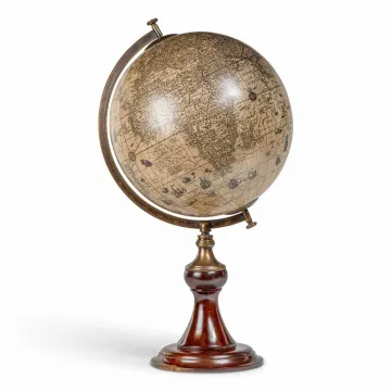 Historischer Hondius-Globus – Replik aus dem Jahr 1627